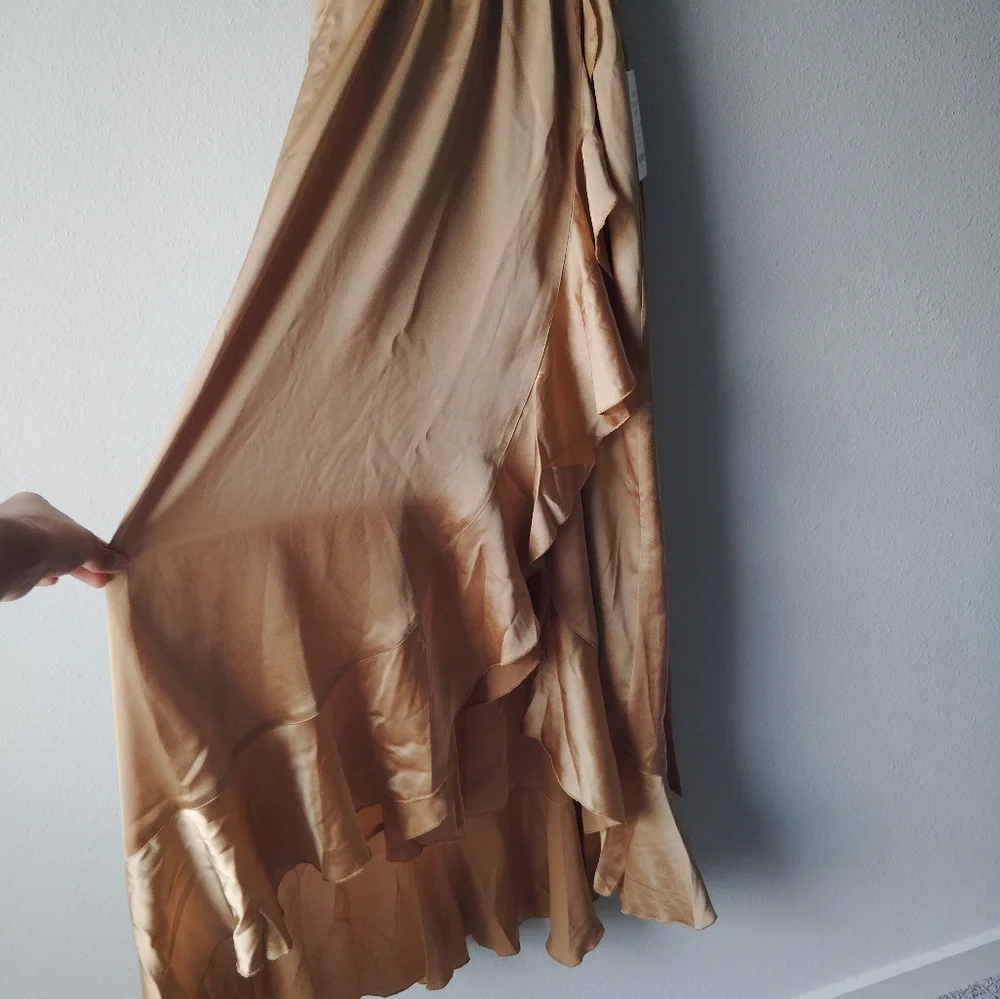 Show Me Your MuMu Copper Asymmetrical Dress - Picture 4 of 8